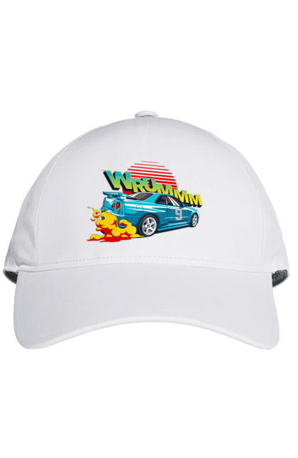 Кепка з принтом "Авто". Авто, вогонь, вулиці, денги, дрифт, спорт, спортивне авто, швидкість. 2070702