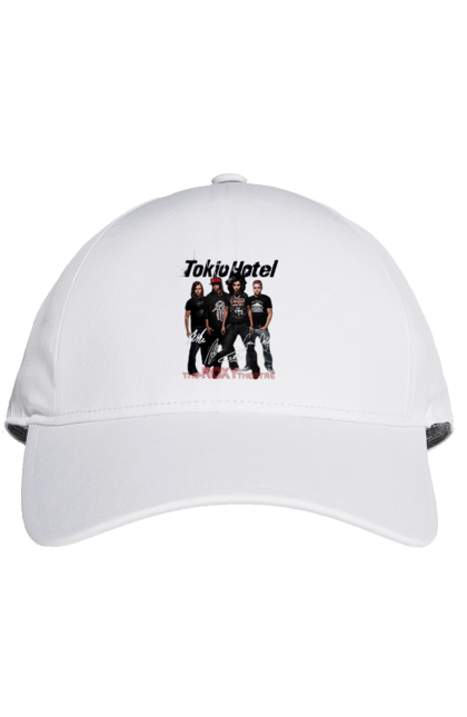 Cap with prints Tokio Hotel. Alternative rock, electronic rock, group, music, pop, pop rock, power pop, rock, tokio hotel. 2070702