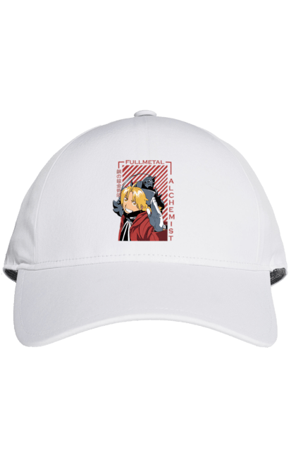 Cap with prints Fullmetal Alchemist. Adventures, alphonse elric, anime, edward elric, fullmetal alchemist, light novel, manga, steampunk. 2070702