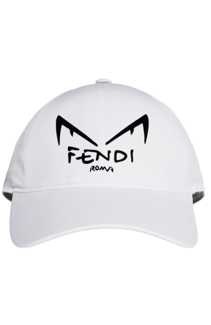 Кепка с принтом Fendi. Fendi, lvmh, бренд, дом моды, италия, люкс, мода, одежда, сумка, фенди. 2070702