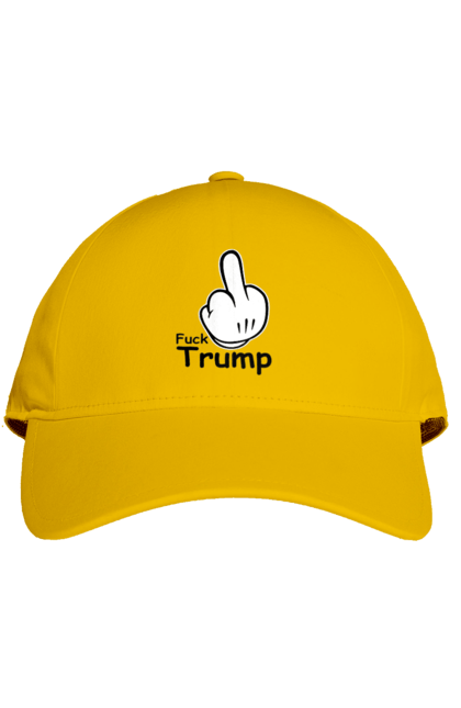 Кепка з принтом "До біса Трампа". America, fuck, trump, usa, америка, до біса, президент, сша, трамп. 2070702