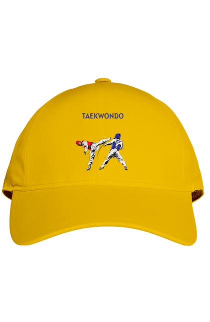 Cap with prints Taekwondo. Korea, martial arts, sport, taekwondo, training. 2070702