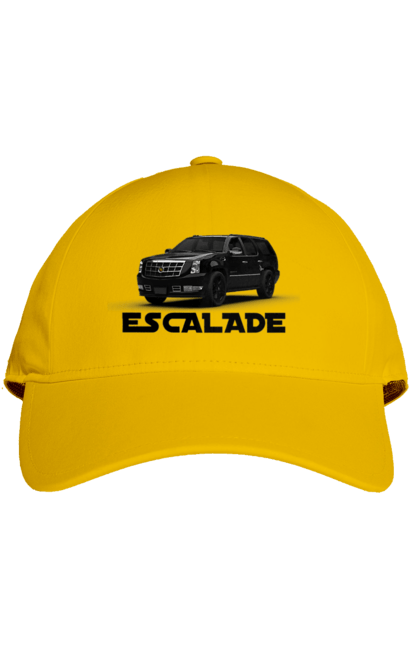 Кепка з принтом "Каділак". Автомобіль, бізнес клас, джип, ескалада, каділак, машина, позашляховик. 2070702