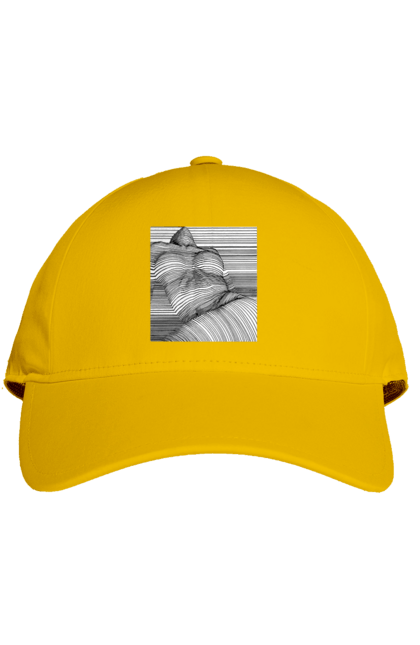 Кепка з принтом "Дівчина В Смужку". Гола, сиськи. 2070702