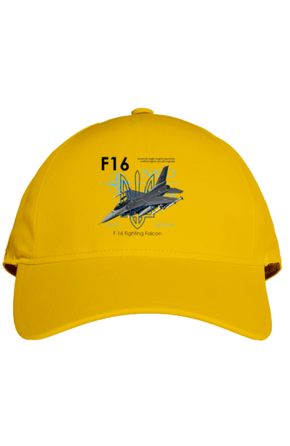 Кепка с принтом F16. F16, nasams, zuzana, гаубица, два герба, залужный, сюзанно. 2070702