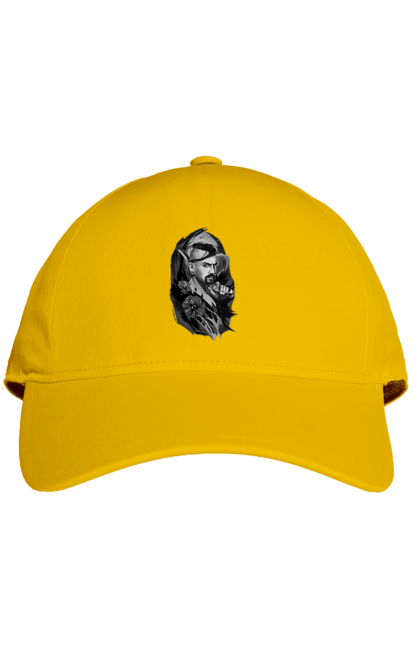 Кепка з принтом "Козак". Вуса, квітки, козак, пістолет, справжній українець, чуб. 2070702