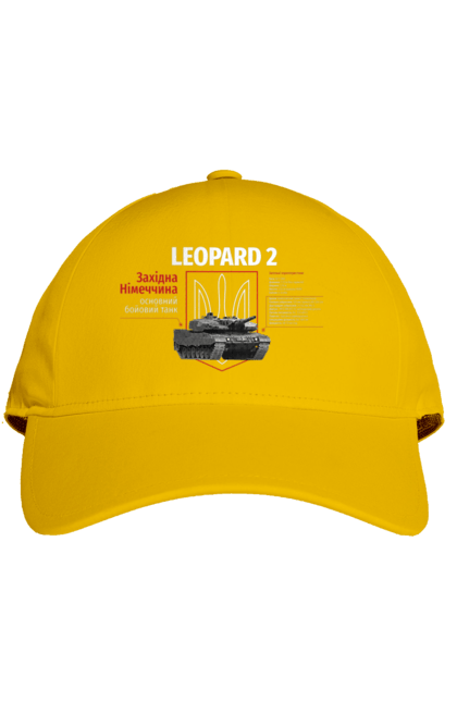 Кепка с принтом Leopard 2. Leopard 2, залужный, оружие, танк. 2070702