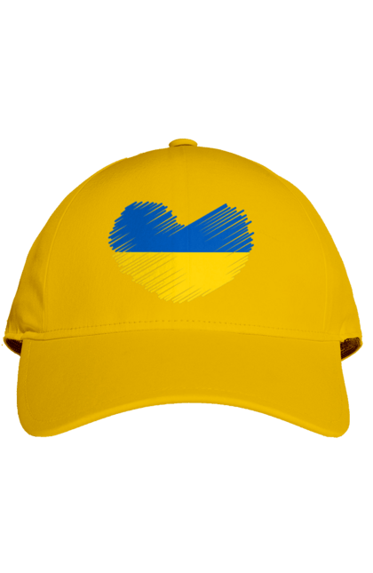 Кепка з принтом "Україна у серці". Арестович, война, герои, зелёный, иди нахуй, кем, мир, нет войне, орда, орки, привид киева, птн пнх, путін хуйло, русский военный корабль, слава украине, ссу, украина, чернобаевка. 2070702