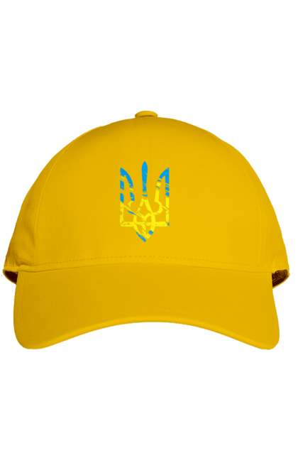 Кепка з принтом "З Гербом". Герб, з гербом, з тризубом, патріотична, тризуб, як у порноактора. 2070702