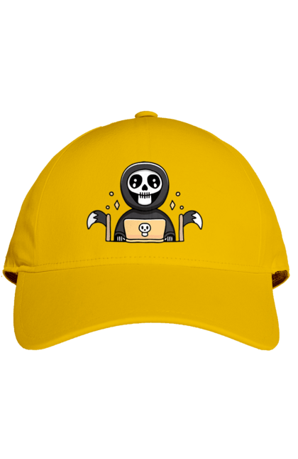 Кепка з принтом "Темний розробник програміст". Brain, geek, linux, php, ай ти, ай ті, баг, геймер, гік, гра в кальмара, де баг, код, лаптоп, лінукс, пранк, програміст, розробник, смерть, сміх, смішне, ютер. 2070702