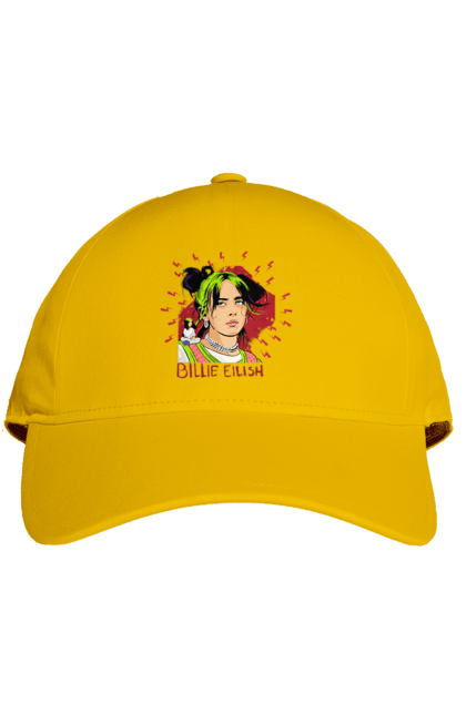 Кепка з принтом "Біллі Айліш". Біллі айліш, логотип біллі айліш, принт біллі айліш, співачка біллі айліш. 2070702