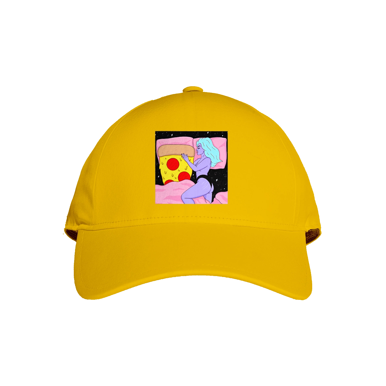 Purple Girl And Pizza