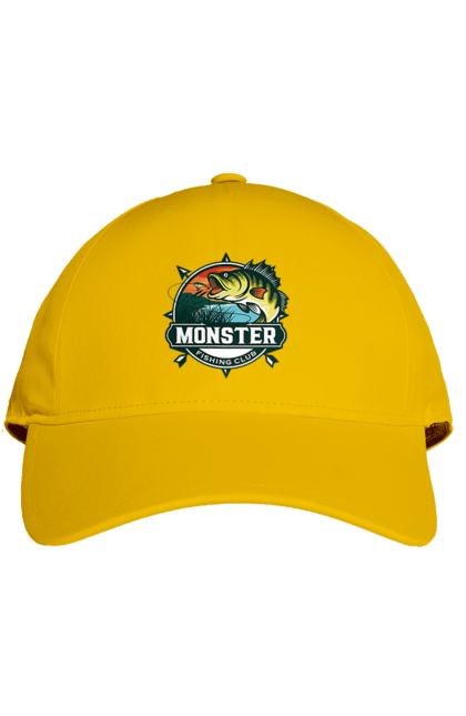 Кепка з принтом "Рибальський клуб". Відпочинок, рибак, рибальський клуб, хоббі. 2070702