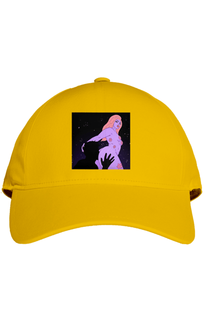 Cap with prints Purple Girl. Body, girl. 2070702