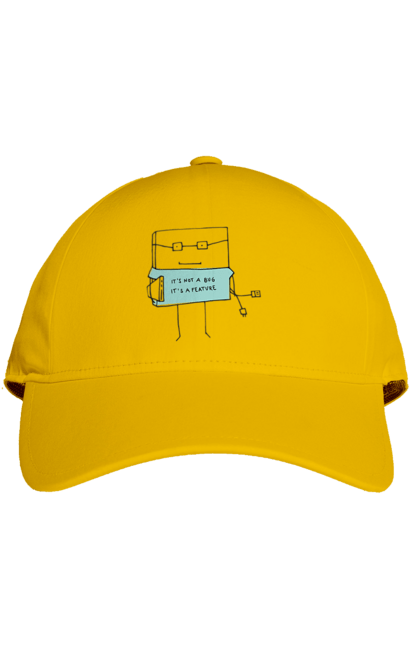 Cap with prints It`s not a bug, it`s a feature. Aitі, angular, c, code, css, html, humor, it, it specialist, javascript, jquery, koduvati, php, proger, programmer, programmers, python, react, svelt, type programmer, vue, you. 2070702