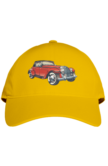 Кепка з принтом "Автомобіль Раритет". Авто, автомобіль, ретро. 2070702