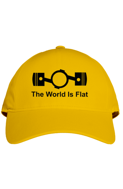 Cap with prints World Flat. Auto, detail. 2070702