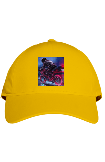 Кепка з принтом "Мотоцикл". Motolove, мотолов, мотоцикл, опві, україна. 2070702