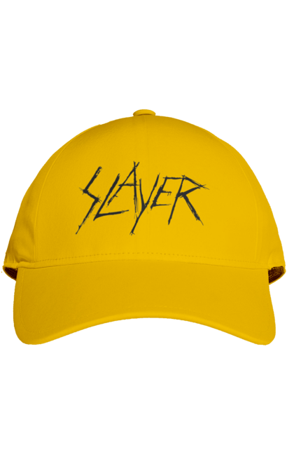 Кепка з принтом "Slayer". Slayer, грув метал, група, метал група, музика, ню метал, спід метал, треш метал, череп. 2070702