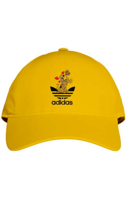 Кепка з принтом "Adidas Скубі Ду". Adidas, scooby doo, scooby-doo, адідас, мультсеріал, серіал, скубі ду, скубі-ду, собака. 2070702