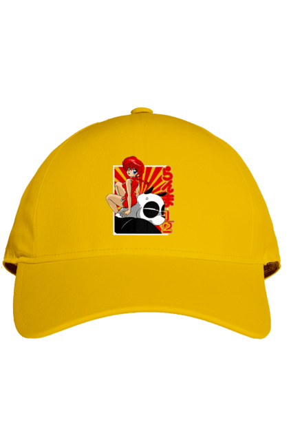 Cap with prints Ranma 1/2. Action movie, anime, comedy, manga, mystic, ranma, romance, shampoo. 2070702