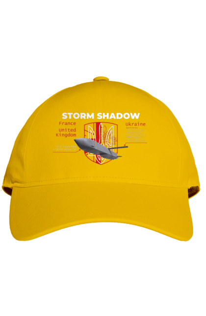 Кепка с принтом Storm Shadow. F16, nasams, storm shadow, zuzana, гаубица, два герба, залужный, сюзанно. 2070702