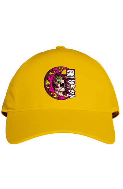 Cap with prints Demon Slayer Kokushibo. Anime, demon slayer, eternal paradise faith, kimetsu no yaiba, kokushibo, manga, twelve kizuki, upper rank six. 2070702