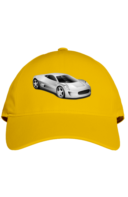 Кепка з принтом "Авто.1". Авто, графіка, спортивне авто, фото, чорно-біле зображення. 2070702