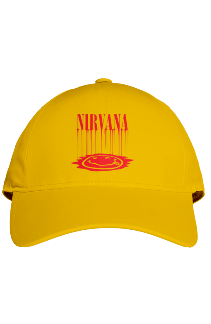 Cap with prints Nirvana. Alternative rock, grunge, hard rock, kurt cobain, nirvana, punk rock, rock band. 2070702