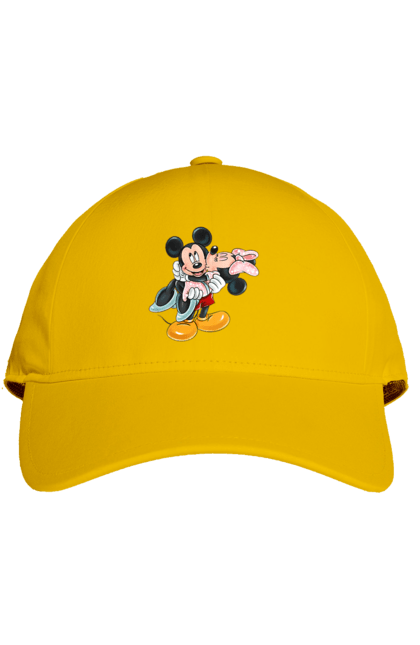 Cap with prints Mickey Mouse and Minnie Mouse. Cartoon, disney, mickey, mickey mouse, minnie mouse. 2070702