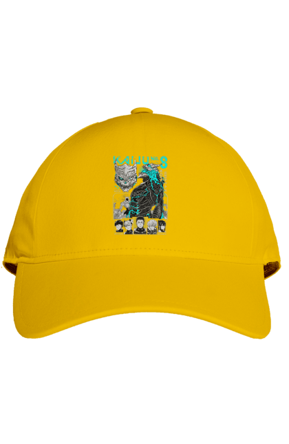 Cap with prints Kaiju № 8 Kafka Hibino. Anime, hibino kafka, kafka hibino, kaiju, kaiju 8, kaiju 8, kaiju № 8, manga. 2070702