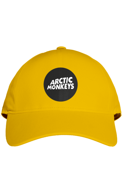 Кепка с принтом Arctic Monkeys. Arctic monkeys, арктические мартышки, гаражный рок, группа, инди-рок, музыка, постпанк-ривайвл, психоделический рок, рок. 2070702