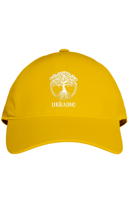 Кепка з принтом "Дерево Україна". Дерево, дерево з корінням, дерево україна, зсу, патріотична, україна, українська. 2070702