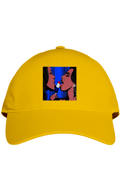 Кепка з принтом "Дівчата Лижуть Морозиво". Лізатт, смоктати. 2070702