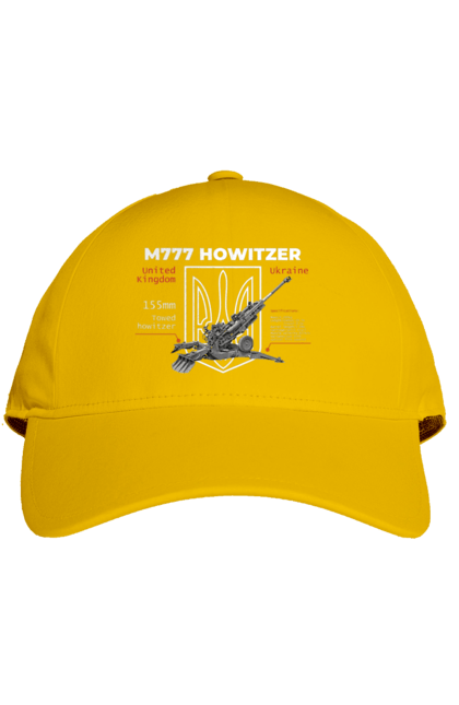 Cap with prints 155 мм M777. Archer, bayraktar, himars, howitzer, javelin, m777, patriot, weapons, zaluzhny. 2070702
