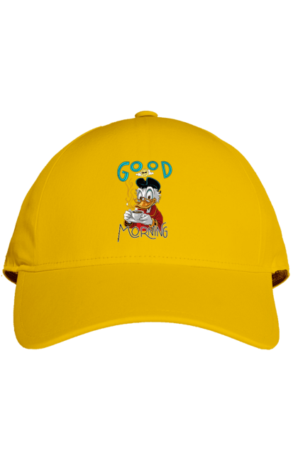 Cap with prints Scrooge McDuck. Coffee, cup, disney, mcduck, scrooge, scrooge mcduck, uncle scrooge. 2070702