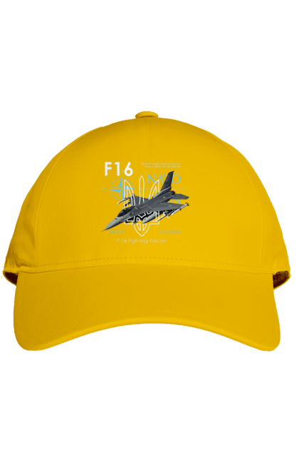 Кепка с принтом F16. F16, nasams, zuzana, гаубица, два герба, залужный, сюзанно. 2070702