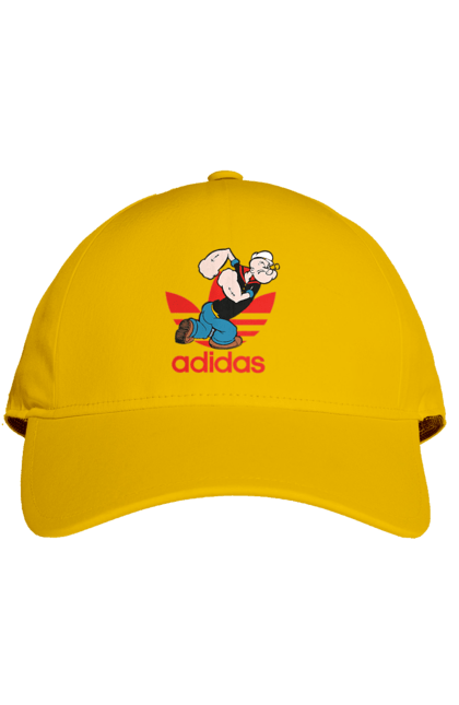 Cap with prints Adidas Popeye the Sailor. Adidas, cartoon, comics, popeye the sailor, sailor, serial. 2070702