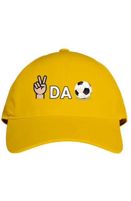 Кепка з принтом "Ребус піс да бол". Гумор, мем, писдабол, прикольна, ребус, смішна. 2070702