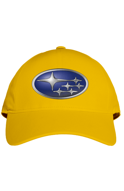 Cap with prints Subaru. Auto, logotype, subaru. 2070702