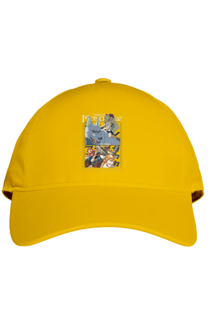 Cap with prints Princess Mononoke. Adventure, anime, fantasy, ghibli, hayao miyazaki, princess mononoke, studio ghibli. 2070702