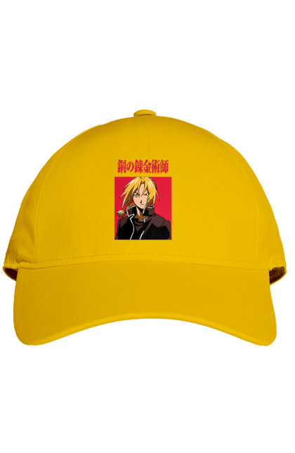 Cap with prints Fullmetal Alchemist Edward Elric. Adventures, anime, comedy, edward, edward elric, elric, fullmetal alchemist, manga, steampunk. 2070702