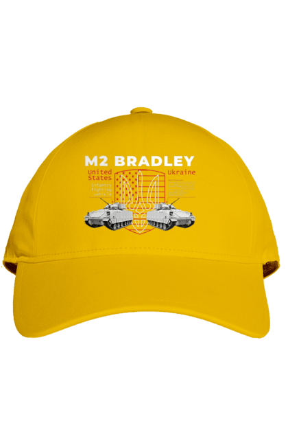 Кепка с принтом M2 Bradley. F16, m2 bradley, nasams, zuzana, гаубица, два герба, залужный, сюзанно. 2070702