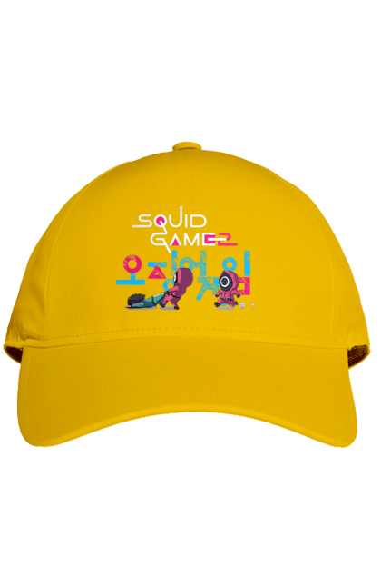 Кепка з принтом "Гра в кальмара". Netflix, squid game, гра в кальмара, нетфлікс, охоронець, серіал. 2070702