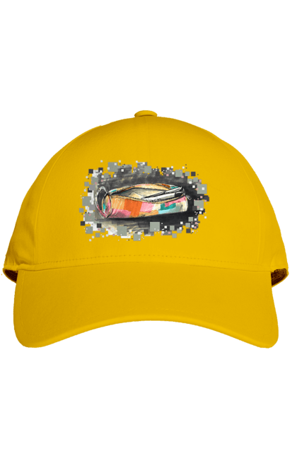 Кепка з принтом "Пенал Авторський малюнок". Ексклюзив, канцтовари, малюнок, малюнок від руки, олівець, пенал, ручка, школа. 2070702