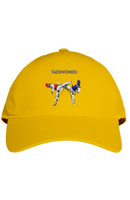 Cap with prints Taekwondo. Korea, martial arts, sport, taekwondo, training. 2070702