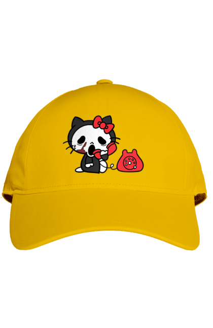 Cap with prints Hello Kitty Halloween. Brand, cat, character, halloween, hello kitty, kitten. 2070702