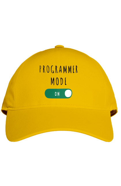 Кепка з принтом "Режим програміста". Айті, айтішник, для айтішника, для програміста, подарунок айтішнику, подарунок програмісту, програміст, режим програміста, розробник. 2070702