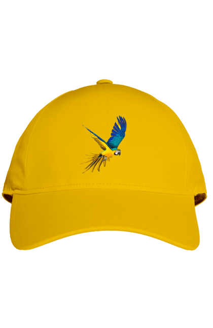 Кепка з принтом "Папуга українець". Екзотика, папуга, патріот, пташка, символіка, україна. 2070702