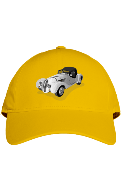 Кепка з принтом "Автомобіль". Авто, автомобиль, класика, старовинна машина, старовинний. 2070702